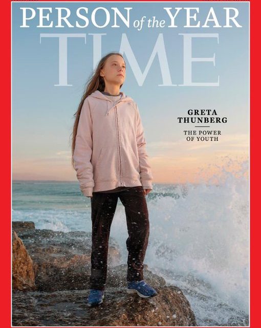 Greta Thunberg é escolhida a personalidade do ano pela revista ‘Time’