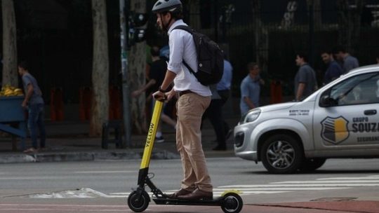 Registrado queda nos números de patinetes em circulação São Paulo